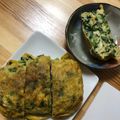mizumelo's cooksnap of when they made 妊婦さんに☆小松菜入り卵焼き.