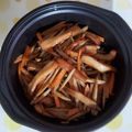 紅茶とチーズケーキ's cooksnap of when they made 簡単惣菜☆ごぼうとさつま揚げの炒め煮.