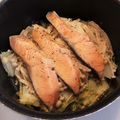 zigenyuko's cooksnap of when they made シャケ白菜蒸し.
