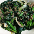 jenny子's cooksnap of when they made ほうれん草と玉ねぎの肉味噌炒め.