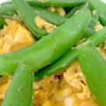 クックPDYT0N☆'s cooksnap of when they made スナップえんどうと卵炒め.