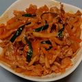 料理苦手母's cooksnap of when they made ゆで豚と大根のコチジャンあえ.