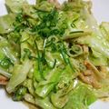 ミンチ500's cooksnap of when they made 春キャベツと胸肉のオイマヨ炒め.
