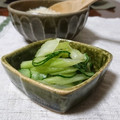 ダイナマイト漆黒's cooksnap of when they made きゅうりとセロリの酢の物.