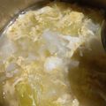ボルゲン's cooksnap of when they made ふわ卵とニラ・キャベツのスープ.