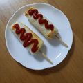 ☆mocha's cooksnap of when they made 食パンで簡単☆揚げないチーズドッグ.