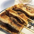 YUKIKI☆'s cooksnap of when they made にんにく味噌の油揚げ串.