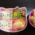 さくらemi's cooksnap of when they made ＊キャラ弁＊キティちゃんおにぎり.