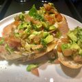 サクラメントの母's cooksnap of when they made トマトとアボカドのブルスケッタ.