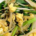 れっもーん's cooksnap of when they made 簡単激ウマ！ニラ玉もやし.