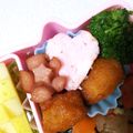 ♥さと♥'s cooksnap of when they made ピンクのハート玉子焼き.