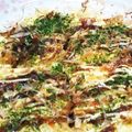 taknog's cooksnap of when they made そうめんリメイクもっちりお好み焼き！.