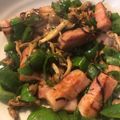あんじぃ☆藍's cooksnap of when they made ピーマン、しめじ、ベーコンの塩昆布炒め.