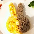 なーっちっち's cooksnap of when they made 簡単美味♪♪２色そぼろご飯.