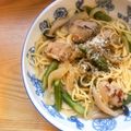 masa0508's cooksnap of when they made 鶏肉とアスパラのクリームパスタ.