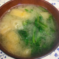 へい♡ゆー♡'s cooksnap of when they made ♡油揚げと大根の葉っぱのみそ汁♡.