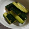 cutecrispy's cooksnap of when they made 簡単！ピリ辛！きゅうりのラー油和え。.