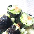 watyami's cooksnap of when they made サーモン＆アボカドの海苔巻サラダ.