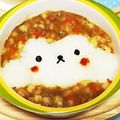 桜月❀咲良mommy's cooksnap of when they made 申年＊おさるさんのデコカレー.