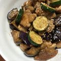 クックRPIZXH☆'s cooksnap of when they made ＊ご飯すすむ♪鶏肉とズッキーニ茄子炒め＊.
