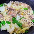 クロめろん's cooksnap of when they made サバ缶で簡単*春きゃべつのペペロンチーノ.