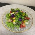 ☆こまっと☆'s cooksnap of when they made エディブルフラワーのカラフルサラダ♪.