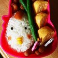 のぶとまと's cooksnap of when they made 簡単かわいいキャラ弁☆ニワトリおにぎり.