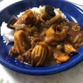 シャネリン's cooksnap of when they made 茄子とキノコの本格シーフードカレー.