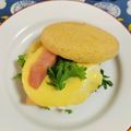 カバゴン's cooksnap of when they made ちょっと手抜きのエッグベネディクト♪.