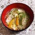 SUNMOONMOM's cooksnap of when they made レタスとえのきの麺風食べるスープ☆鶏ガラ.