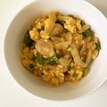クックBHU7ME☆'s cooksnap of when they made ピーマンと鶏肉のコチュマヨ玉子炒め.