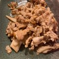 105♡'s cooksnap of when they made 株とりなめこと豚肉の塩バター炒め♡.