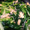 uic's cooksnap of when they made 簡単！小松菜しらす油揚げ煮びたし.