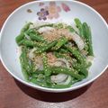 IZUMI949's cooksnap of when they made いんげんと玉ねぎのバター炒め★.