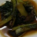 ヨシヨッシー's cooksnap of when they made 小松菜としいたけのバターめんつゆ炒め.