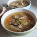 にゃんがす's cooksnap of when they made ダイエットもち麦♪きのこ♪すぐできスープ.