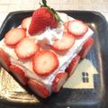 るんるん♩♩'s cooksnap of when they made インスタ映え いちごサンド(*^^*).