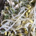 aquacont's cooksnap of when they made 豆もやし・きゅうり・ささみのナムル.