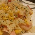 レディー・ババア's cooksnap of when they made コーン ウィンナー ピラフ 残りご飯.