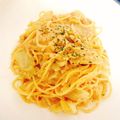 あいびのお料理's cooksnap of when they made 鮭とキャベツの桜色クリームパスタ★.