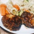 Dad_taka's cooksnap of when they made 簡単！柔らか〜い合挽きミンチのハンバーグ.