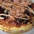 まっさん✕まっさん's cooksnap of when they made 糖質制限！大豆粉でふんわりお好み焼き.