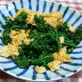 なつあつママ's cooksnap of when they made 茎ブロッコリーと卵の和え物.