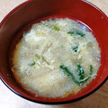 とあるおじさん's cooksnap of when they made 小松菜と玉ねぎの卵とじ味噌汁.