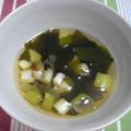 赤白しまエプロン's cooksnap of when they made 簡単！！わかめスープ.