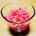 1655's cooksnap of when they made 簡単☆おいしい☆本格イチゴシャーベット.