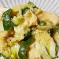 こんなを's cooksnap of when they made 鶏胸肉とキャベツ ピーマンの味噌マヨ炒め.