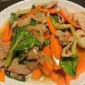 7kmt's cooksnap of when they made 豚肉とチンゲン菜の炒めもの☆簡単あんかけ.