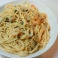 Point3's cooksnap of when they made 簡単☆美味しいシーフードパスタ♪.