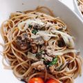 mami♪123's cooksnap of when they made さばのみそ煮缶でチャチャッと和風パスタ♪.